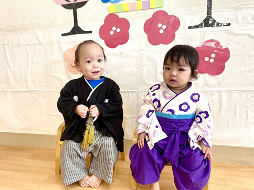 保育園「ひな祭り」我如古園