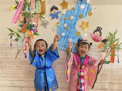 保育園「七夕会」我如古園